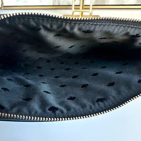 Like New Kate Spade Meow Cat Large Zip Pouch Clutch - Picture 7 of 10